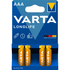 Varta Longlife Micro AAA LR06 4 Stück 