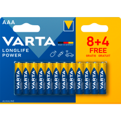 Varta LONGLIFE Power AAA Alkaline 12 Stück 