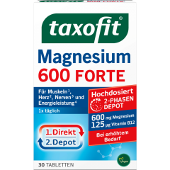 taxofit Magnesium 600 Forte Depot 30 Tabletten 