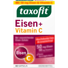 taxofit Eisen+Vitamin C Kapseln 40 Stück 