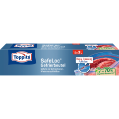 Toppits Safeloc® Gefrierbeutel 3 l 12 Stück 