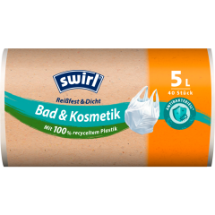 Swirl Tragegriff Müllbeutel Bad & Kosmetik 5 l 40 Stück 