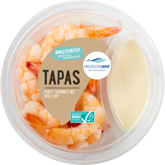 deutschesee ASC Tapas Party Shrimps mit Aioli-Dip 100 g 