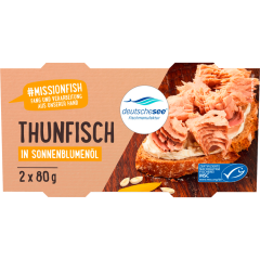 deutschesee Thunfischstücke in Sonnenblumenöl 160 g 