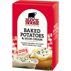 Block House Baked Potatoes & Sour Cream 650 g 