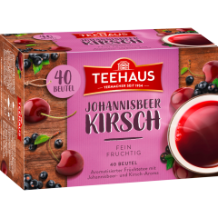 Teehaus Johannisbeer-Kirsch 40 Teebeutel 