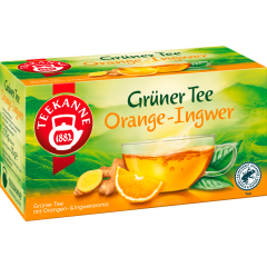 Teekanne Grüner Tee Ingwer Orange 20 Teebeutel 