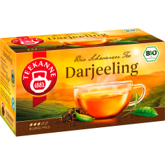 Teekanne Bio Schwarzer Tee Darjeeling 20 Teebeutel 