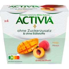 ACTIVIA doppelt Früchte ohne Zuckerzusatz Mango-Aprikose 4 x 110 g 