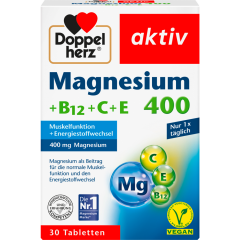 Doppelherz Magnesium 400 + B12 + C + E 30 Stück 