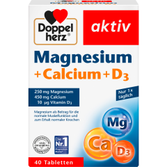 Doppelherz Magnesium 400 + Calcium + D3 40 Stück 