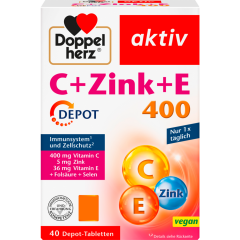 Doppelherz C + Zink + E Depot 40 Stück 