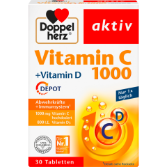 Doppelherz Vitamin C 1000 + Vitamin D Depot 30 Stück 