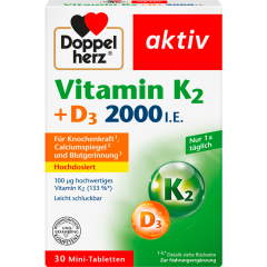 Doppelherz Vitamin K2+D3 2000 I.E. 30 Tabletten 