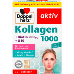 Doppelherz aktiv Kollagen 1000 mit Biotin 500µg und Q10 30 Tabletten 