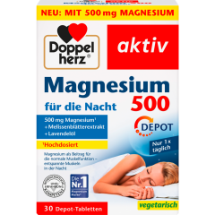 Doppelherz Magnesium 500 für die Nacht 30 Tabletten 