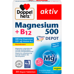 Doppelherz Magnesium 500+B12 2-Phasen Depot 30 Tabletten 