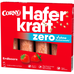 CORNY Haferkraft Zero Erdbeere 4 x 35 g 