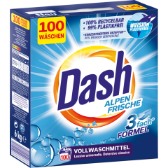Dash Alpen Frische Vollwaschmittel Pulver 100 Waschladungen 