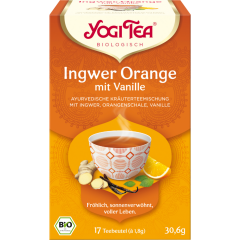 Yogi Tea Bio Ingwer Orange mit Vanille 17 Teebeutel 