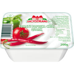 Sachsenland Tomate Paprika Chili Quark 40 % Fett 200 g 