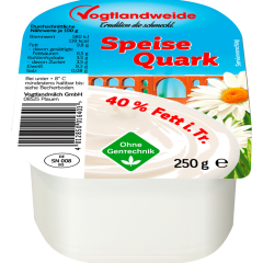 Vogtlandweide Speisequark 40 % Fett i. Tr. 250 g 