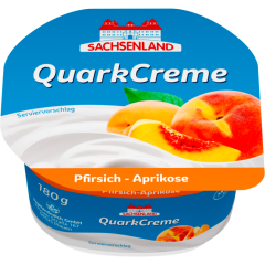 Sachsenland Quark Creme Pfirsich-Aprikose 180 g 
