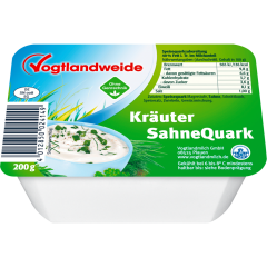 Vogtlandweide Kräuter Sahne Quark 40 % Fett 200 g 