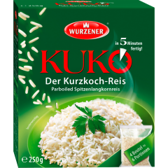 Wurzener Kurzkoch Reis 4 x 62,5 g 
