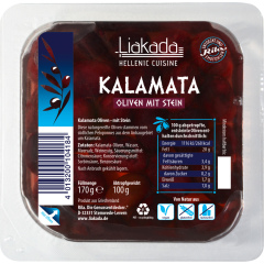 LIAKADA Kalamata-Oliven naturgereift mit Stein 170 g 