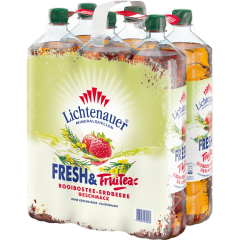 Lichtenauer Fresh'n FruiTea Rooibos-Erdbeere - 6-Pack 6 x 1,5 l 