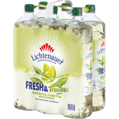 Lichtenauer Fresh'n FruiTea Grüntee-Limette - 6-Pack 6 x 1,5 l 