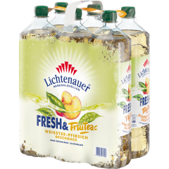 Lichtenauer Fresh'n FruiTea Weißtee-Pfirsich - 6-Pack 6 x 1,5 l 