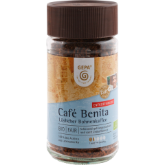 Gepa Bio Café Benita löslicher Bohnenkaffee Entkoffeiniert 100 g 