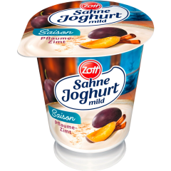 Zott Sahne-Joghurt mild Saision Pflaume-Zimt 10 % Fett 150 g 