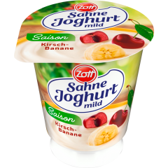 Zott Sahne-Joghurt mild Saison Kirsch-Banane 150 g 