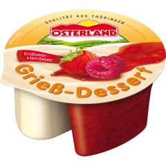 OSTERLAND Grieß-Dessert Erdbeer-Himbeer 175 g 