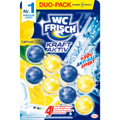 WC FRISCH Kraft Aktiv Duftspüler Lemon - Duo-Pack 2 Stück 