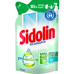 Sidolin ProNature Glasreiniger Nachfüllbeutel 250 ml 