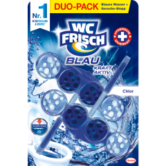 WC FRISCH Kraft-Aktiv Blauspüler Chlor - Duo-Pack 100 g 