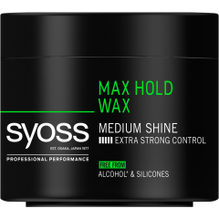 syoss Max Hold Wax Medium Shine extra strong control 150 ml 