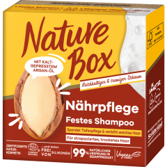 Nature Box Nährpflege festes Shampoo mit Argan-Öl 85 g 