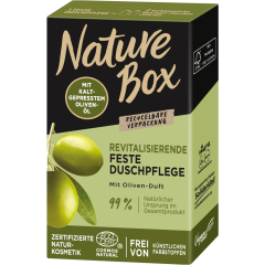 Nature Box Revitalisierende feste Duschpflege mit Oliven-Duft 100 g 