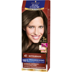 Schwarzkopf Poly Color Creme Haarfarbe 41 mittelbraun 115 ml 