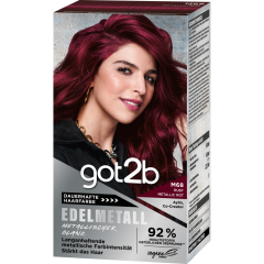 got2b Edelmetall dauerhafte Haarfarbe M68 ruby metallic rot Stufe 3 