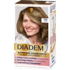 Schwarzkopf Diadem 3 in 1 Pflege-Color-Creme 722 dunkel blond 
