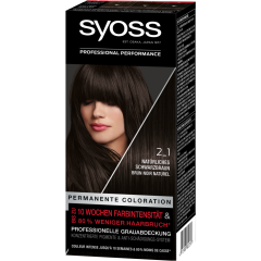 syoss Color Permanente Coloration 2-1 natürliches schwarzbraun 