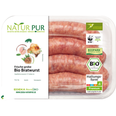 Natur Pur Frische grobe Bio Bratwurst 4 x 100 g 