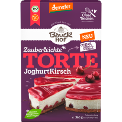 Bauckhof Bio demeter Zauberleichte Torte Joghurt-Kirsch Backmischung 365 g 