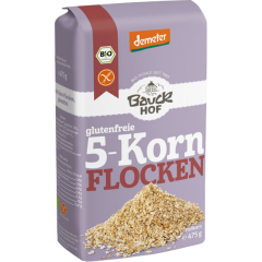 Bauckhof Demeter 5-Korn Flocken glutenfrei 475 g 